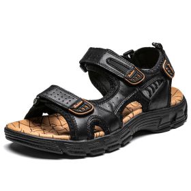 Outdoor Summer Sandals Men Shoes 2022 Big Size 46 Comfortable Sandal Male Sandalias Hiking Chaussure High Quality Shoes Men - Black - 44