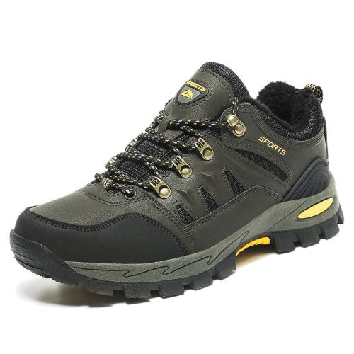 New Arrival Men Women Hiking Shoes Male Sport Outdoor Jogging Trekking Sneakers Big Size 48 Non-slip zapatos zapatillas hombre - green fur - 44