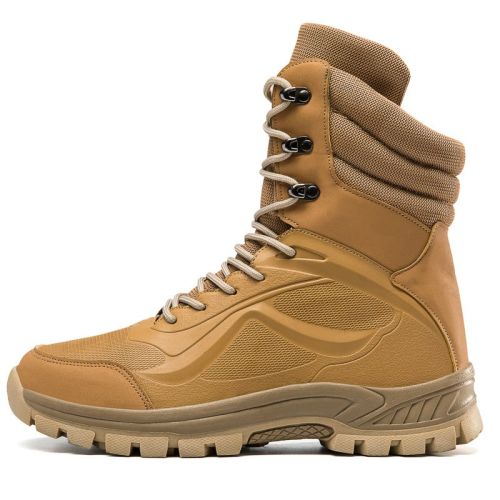 Tactical Shoes Men Hiking Boots Outdoor Camping Autumn Military Boots Microfiber Mountain Climbing Shoes Forces Equipment 39-45 - sand - 41