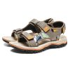 Men Fashion Sandals 2022 Summer Man Beach Sandals Moutain Hiking Sandals Plus Size 47 Outdoor Casual Shoes Non-slip Aqua Shoes - Khaki - 44