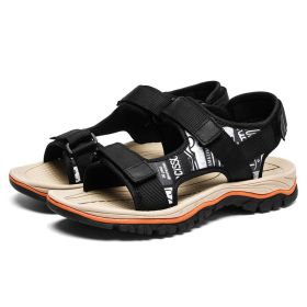 Men Fashion Sandals 2022 Summer Man Beach Sandals Moutain Hiking Sandals Plus Size 47 Outdoor Casual Shoes Non-slip Aqua Shoes - Black - 38