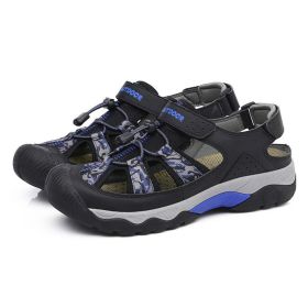 Men Sandals Summer Beach Sandals Outdoor Breathable Hiking Shoes High Quality Summer Shoes Plus Size 48 Man Non-slip Sandals - Black - 38