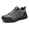 Outdoor Men Treking Shoes Breathable Climbing Hiking Sneakers Men Trainers Comfortable Walking Casual Shoes Men Camping Shoes - Gray - 46