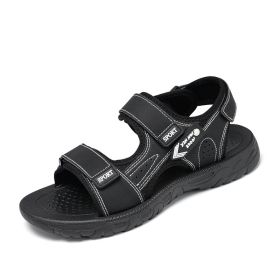 Men Beach Sandals Man Hiking Sandals Outdoor Casual Shoes High Quality 2022 Summer Aqua Shoes Comfortable Male Non-slip Sandals - Black - 44