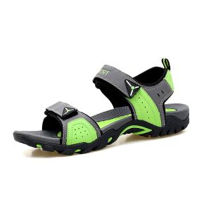 Women Beach Sandals 2022 Summer Man Hiking Sandals Outdoor Non-slip Casual Sandals Unisex Comfortable Summer Sneaker Shoes - Grey green - 44