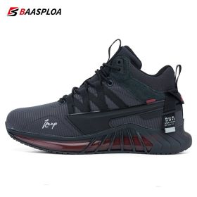Baasploa New Men Winter Hiking Sneaker Waterproof Keep Warm Casual Shoes Comfortable Cotton Casual Shoes for Male 2022 - 124702-SH - 41