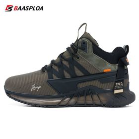 Baasploa New Men Winter Hiking Sneaker Waterproof Keep Warm Casual Shoes Comfortable Cotton Casual Shoes for Male 2022 - 124702-KQL - 42
