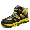 Kids Hiking Shoes Sport Shoes For Boys Teenagers Antiskid Running Shoes Walking Mountain Climbing Footwear Basket Flats Sneakers - yellow - 2.5