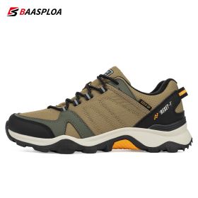 Outdoor Hiking Shoes for Man Waterproof Travel Shoes Fashion Leather Comfortable Climbing Sport Sneaker Baasploa 2022 - 113203-KQ - 44
