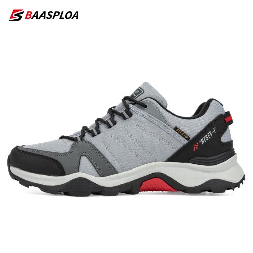 Outdoor Hiking Shoes for Man Waterproof Travel Shoes Fashion Leather Comfortable Climbing Sport Sneaker Baasploa 2022 - 113203-QH - 42