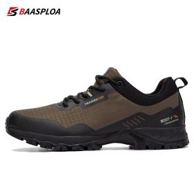 Man's Anti-Skid and Wear-Resistant Mountain Hiking Shoes Waterproof Outdoor Sneaker Comfortable Male Shoes Baasploa New - 123202-ZS - 44