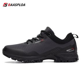 Man's Anti-Skid and Wear-Resistant Mountain Hiking Shoes Waterproof Outdoor Sneaker Comfortable Male Shoes Baasploa New - 123202-SH - 46