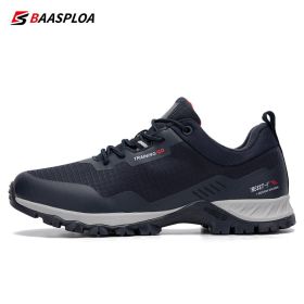 Man's Anti-Skid and Wear-Resistant Mountain Hiking Shoes Waterproof Outdoor Sneaker Comfortable Male Shoes Baasploa New - 123202-SL - 46