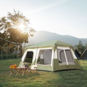 10 Person Camping Tent Setup in 60 Seconds with Rainfly & Windproof Tent with Carry Bag for Family Camping & Hiking - as picture