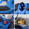 Kids Hiking Shoes Teenagers Antiskid Running Shoes Walking Mountain Sport Shoes For Boys Climbing Footwear Basket Kids Sneakers - Blue - 33