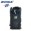 BONA 2022 New Arrival Hiking Shoes Men Outdoor Trekking Shoes Trainers Sports Sneakers Man Mountain Climbing Footwear Masculino - Deep blue S gray - 9