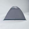 3 Person Dome Camping Tent, Waterproof, Gray - Gray - metal and fabric