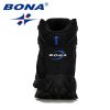 BONA New Designers Nubuck Hiking Boots Krasovki Tactical Shoes Men Outdoor Non-Slip Hiking Shoes Man Mountain Shoes Trendy - Charcoal grey R blue - 10