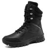 Tactical Shoes Men Hiking Boots Outdoor Camping Autumn Military Boots Microfiber Mountain Climbing Shoes Forces Equipment 39-45 - black - 43