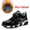 Kid Sneakers Outdoor Boots Plus Warm Fur Running Shoes Kids Waterproof Walking Children Hiking Sport Shoes Winter Shoes For Boys - Red Kids shoes - 1
