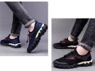 Outdoor Casual Sandals Men 2022 Summer Black Mesh Hollow Breathable Hole Fashion Hiking Sneakers Water Aqua Wading Shoes Fishing - Blue - 42