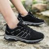 Spring Summer Women Men Outdoor Hiking Shoes Trekking Sneakers Tourism Trail Running Shoes Mountain Buty Trekingowe Damskie - Black - 35