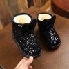 Winter Kids Boots for Girls Snow Boots Children Hiking Shoes Warm Plush Kids Pink Snow Boots Girls Rain Boots Running Shoes - Red - 25