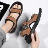 Men Beach Sandals Man Hiking Sandals Outdoor Casual Shoes High Quality 2022 Summer Aqua Shoes Comfortable Male Non-slip Sandals - Dark Brown - 41