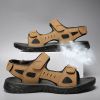 Men Summer Sandal Man Beach Sandal 2022 New Summer Casual Shoes Outdoor Hiking Shoes Mountain Trekking Sandals Big Size 39-47 - Khaki - 45