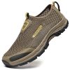 Mesh Men Casual Shoes Summer Outdoor Water Sneakers Men Trainers Non-slip Climbing Hiking Shoes Breathable Men's Treking Shoe - Auburn - 42