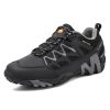Outdoor Lover Trekking Shoes Men Waterproof Hiking Shoes Mountain Boots Genuine Leather Woodland Hunting Tactical Shoes - Women-Dark blue-Rose - 44
