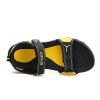 Women Beach Sandals 2022 Summer Man Hiking Sandals Outdoor Non-slip Casual Sandals Unisex Comfortable Summer Sneaker Shoes - Black yellow - 35