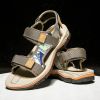 Men Fashion Sandals 2022 Summer Man Beach Sandals Moutain Hiking Sandals Plus Size 47 Outdoor Casual Shoes Non-slip Aqua Shoes - Brown - 40